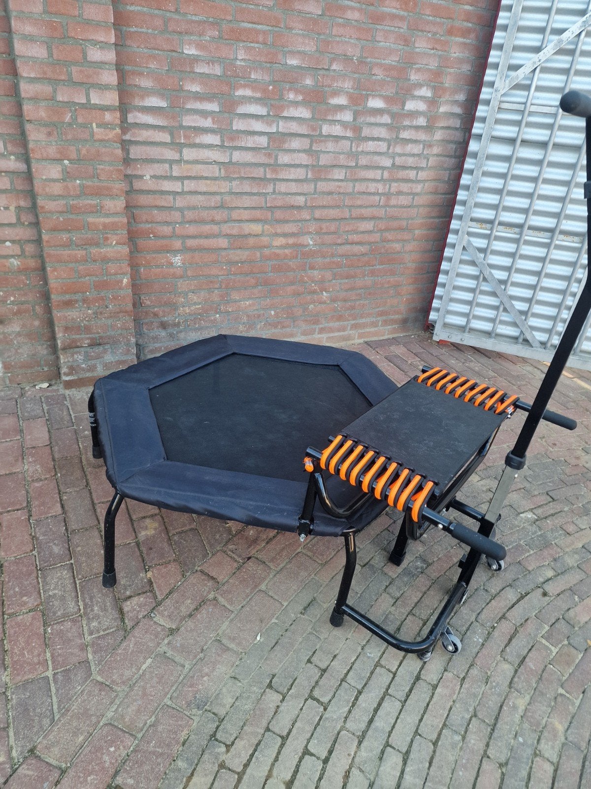 Hammer Fitness JumpStep Fitnesstrampoline met Step, Gebruikt, Overige typen, Ophalen of Verzenden, Metaal