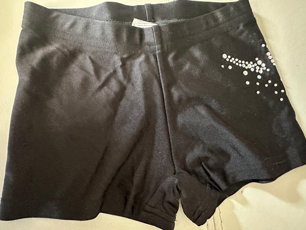 Short voor turnen of ballet, Gebruikt, Turnbroekje, Zwart, Kindermaat 122 t/m 140