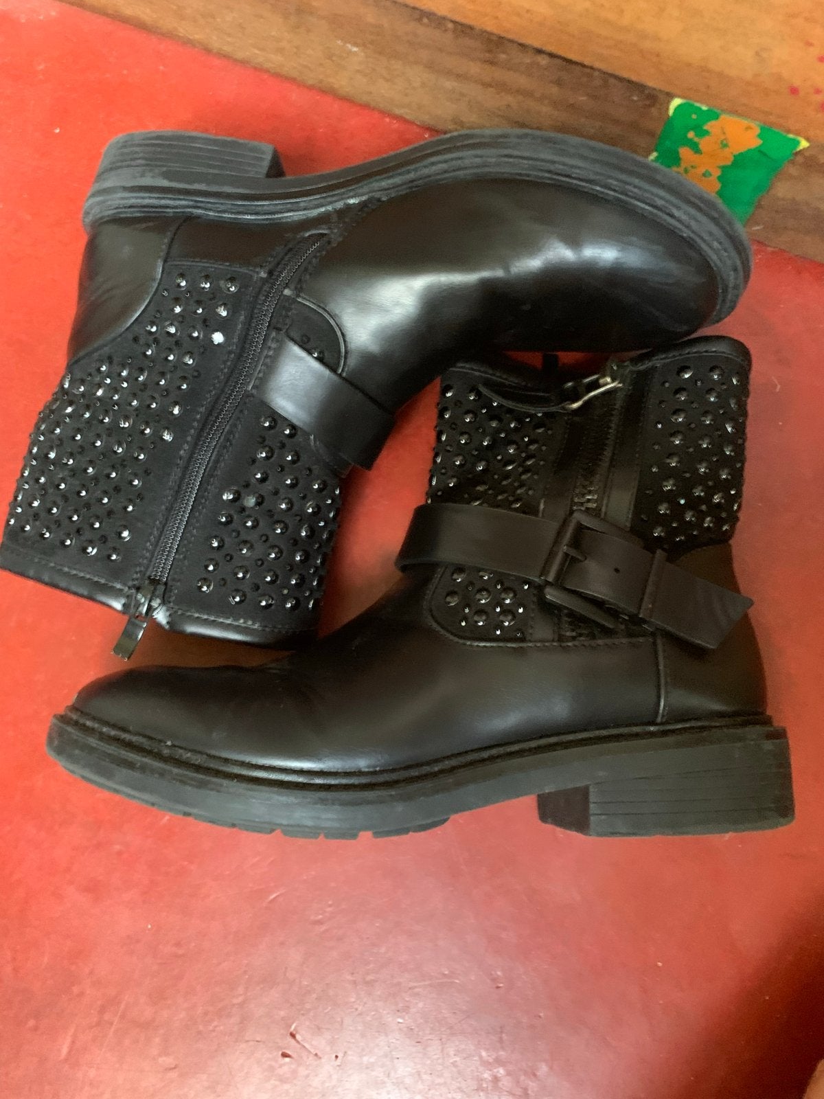 Super Cracks Zwarte Laarzen met Studs - Maat 37, Kleding | Dames, Schoenen, Gedragen, Lage of Enkellaarzen, Zwart, Ophalen of Verzenden