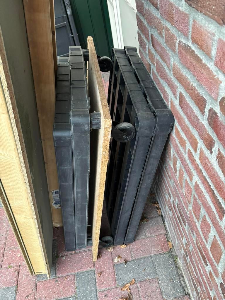 Kunststof stelling 90x60 op wielen, Huis en Inrichting, Kasten | Stellingkasten, Ophalen, Gebruikt
