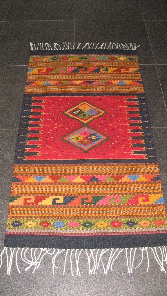 Kelim geweven kleed    kleed/loper, Zo goed als nieuw, 150 tot 200 cm, Rechthoekig, 50 tot 100 cm