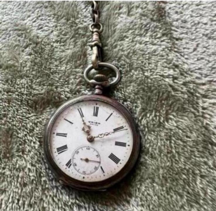 Antiek zakhorloge union ancre uit erfenis, Ophalen of Verzenden, Overige merken