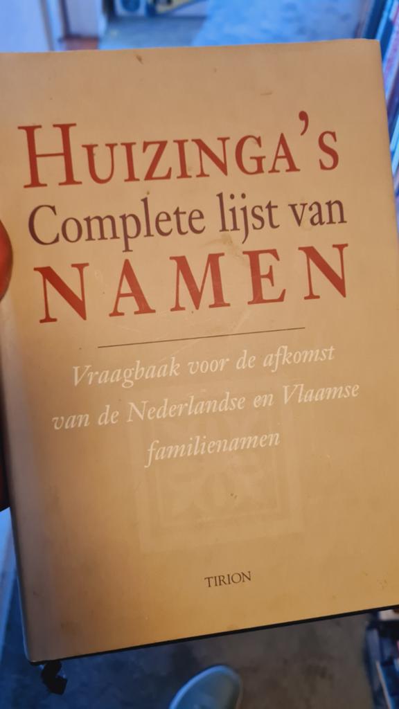 Huizinga's complete lijst van namen, A. Huizinga, Ophalen of Verzenden, Zo goed als nieuw, Overige onderwerpen