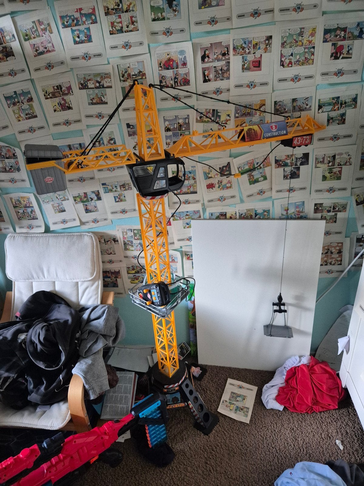 elektrische hijskraan - 120cm hoog, Kinderen en Baby's, Ophalen, Gebruikt, Bouwen