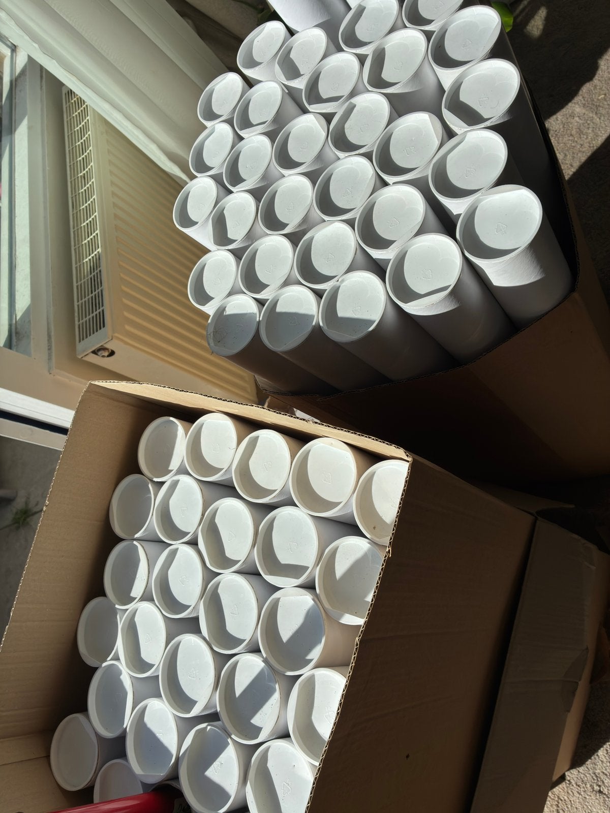 3 dozen verzendkokers, Ophalen, Zo goed als nieuw, 15 m² of meer, Folie