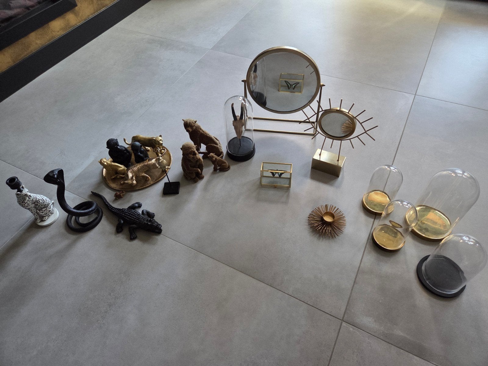 Diverse gouden en zwarte woonaccessoires - Eric Kuster stijl, Ophalen of Verzenden