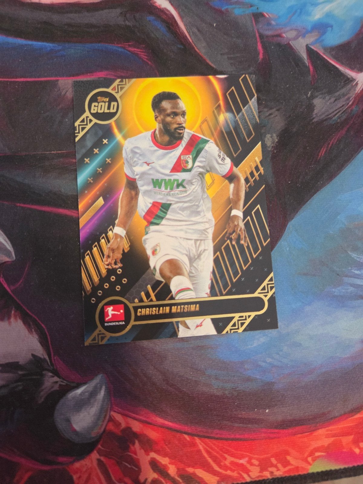 Topps Gold Chrislain Matsima Voetbalkaart Bundesliga, Ophalen of Verzenden