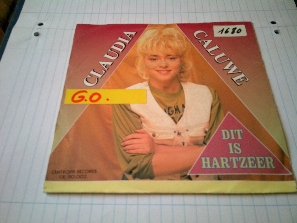 CLAUDIA CALUWE DIT IS HARTZEER - ZEVENTIEN, Cd's en Dvd's, Vinyl | Nederlandstalig, 7 inch, Ophalen of Verzenden, Levenslied of Smartlap