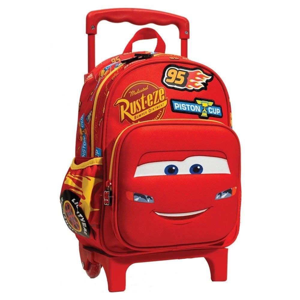 Disney Cars Trolley Rugzak - Lightning McQueen Kinderkoffer, Kinderen en Baby's, Met opbergvakken, Disney Cars, Nieuw, Rood
