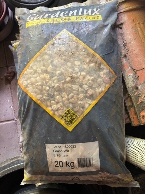 Grind, wit, 8/16 mm., merk Gardenlux, 5 zakken a 20 liter, Tuin en Terras, Grind, Keien en Split, Ophalen, Overige materialen