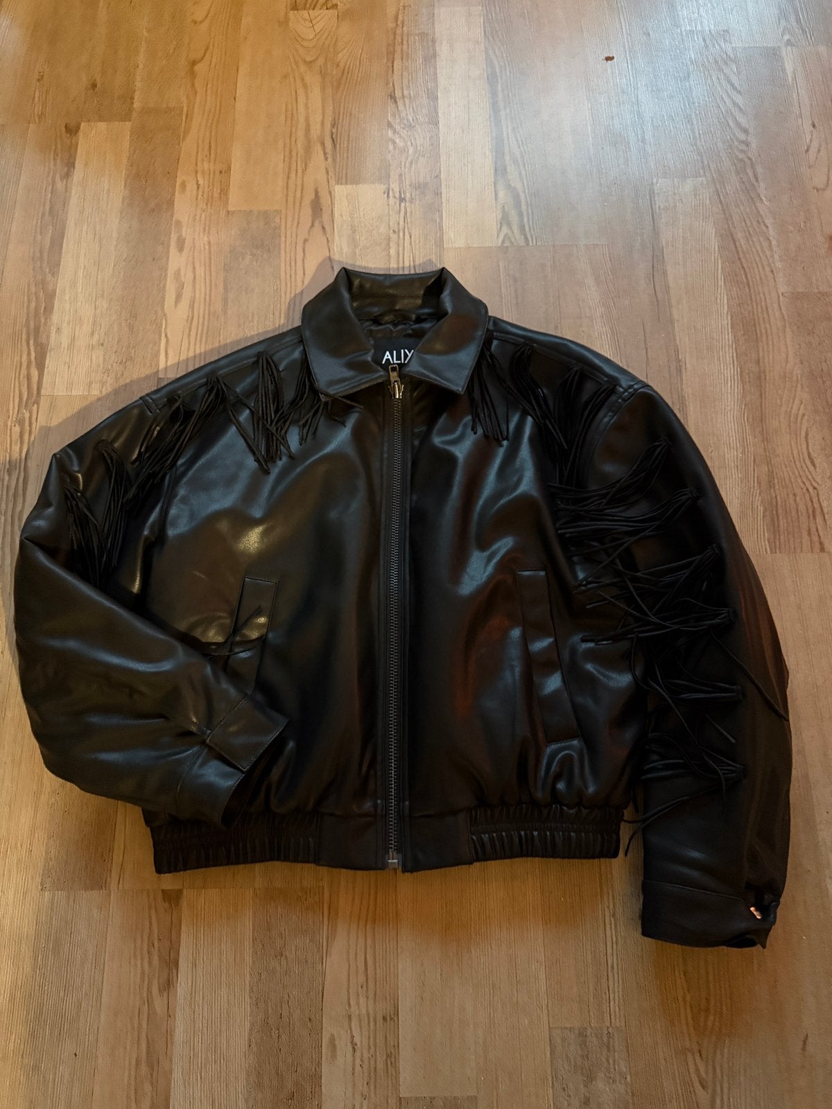 Alix the label jas met fringes, Ophalen of Verzenden, Zo goed als nieuw, Maat 34 (XS) of kleiner, Zwart