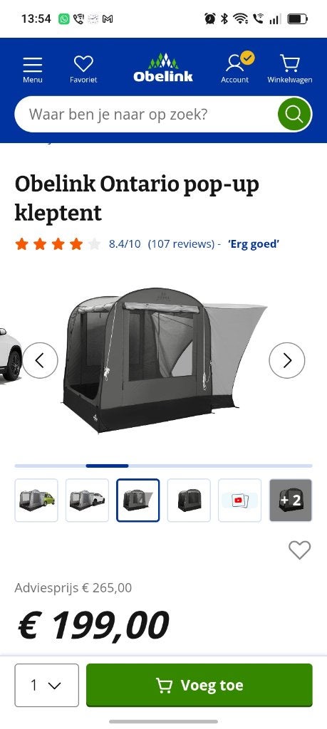 Pop up kleptent, Ophalen of Verzenden, Nieuw