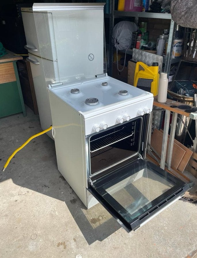 Bosch HGD425228N Gasfornuis met Oven - Wit, Witgoed en Apparatuur, Fornuizen, Ophalen, 4 kookzones, Zo goed als nieuw, Gas