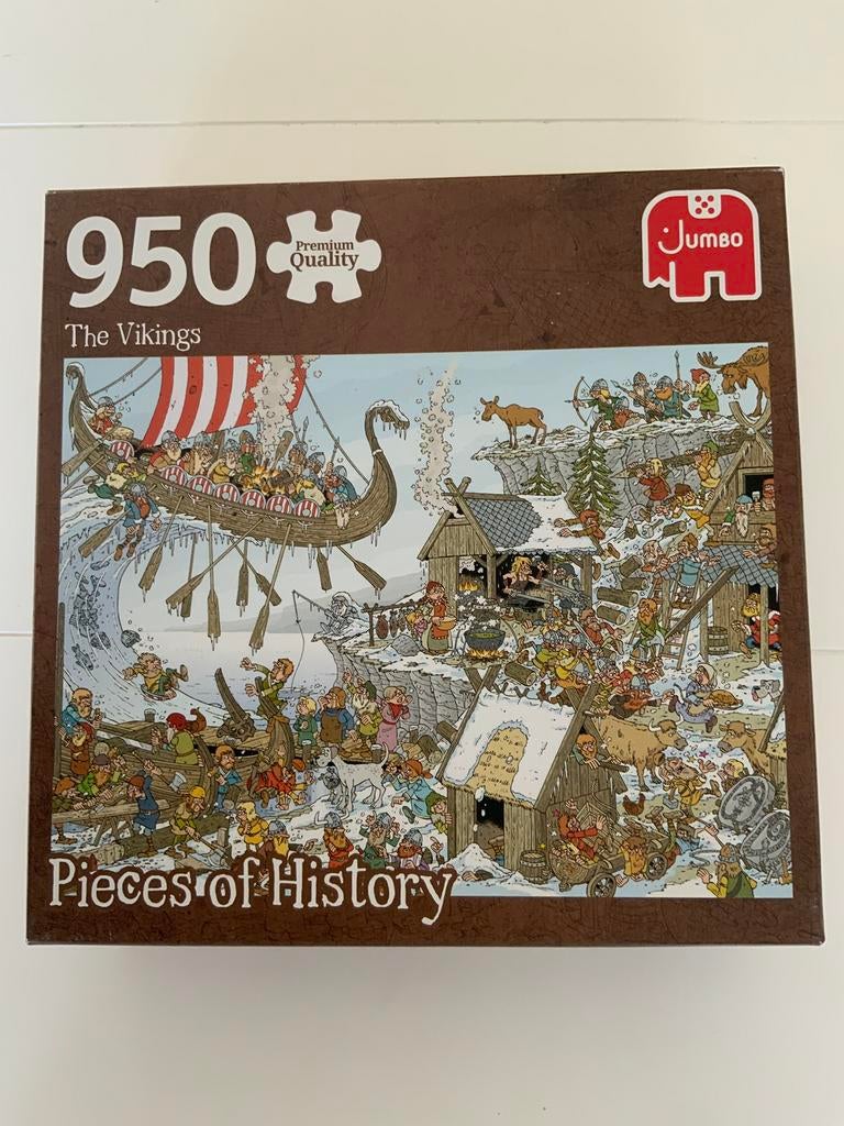 Pieces of History “ The Vikings” 950 stukjes., Hobby en Vrije tijd, Denksport en Puzzels, Ophalen of Verzenden, 500 t/m 1500 stukjes