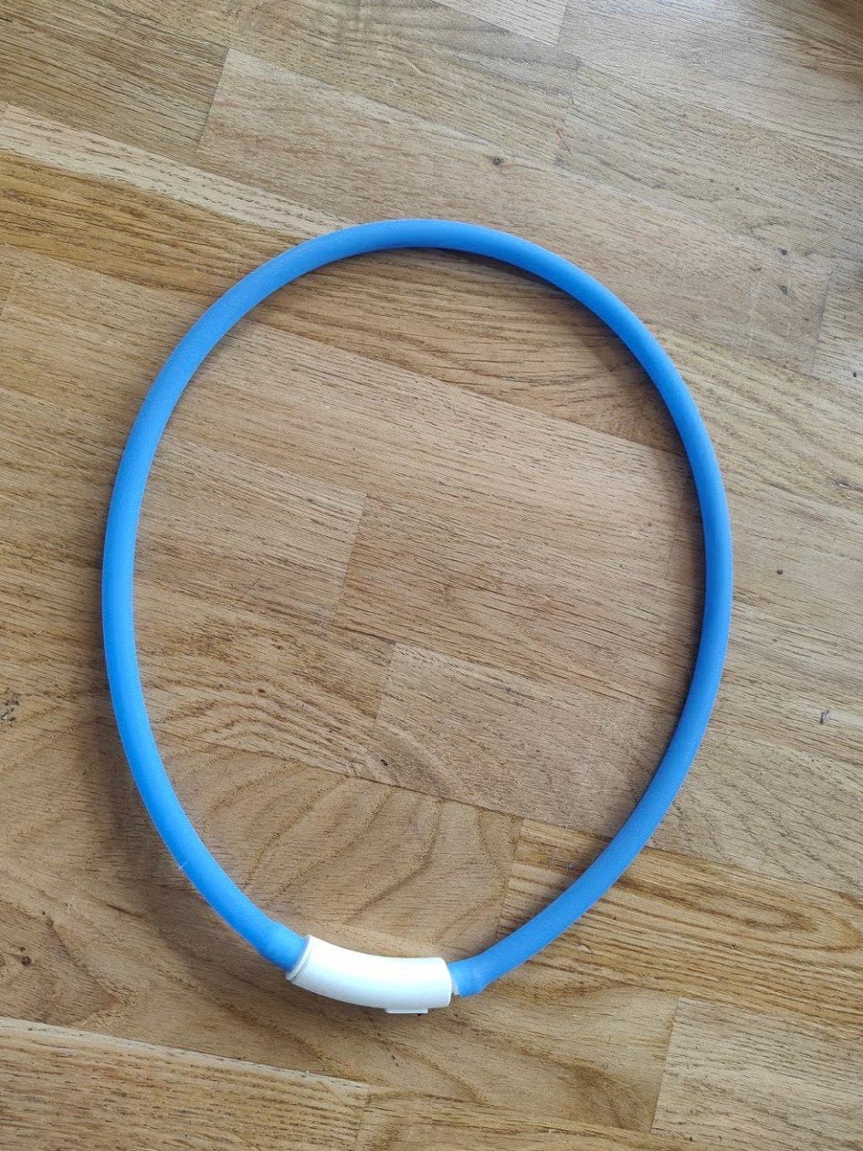 blauwe Licht halsband voor grote hond, Ophalen of Verzenden, Verlicht, Gebruikt