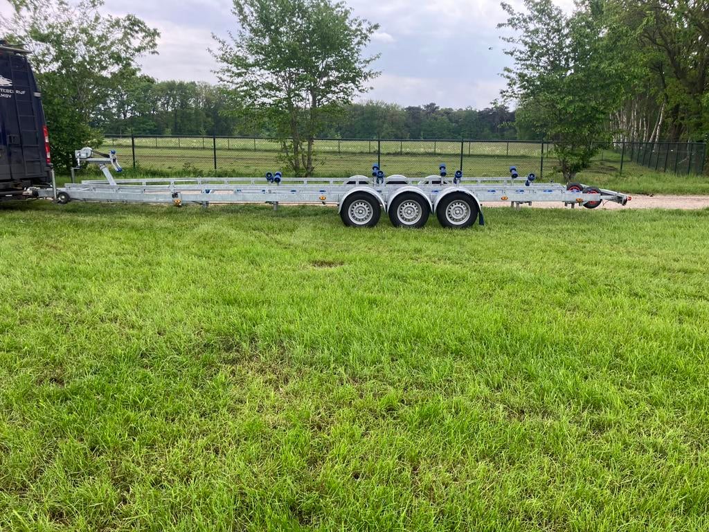 Boottrailer 3500kg 10 meter, Ophalen, Zo goed als nieuw, 9 meter of meer, Overige typen