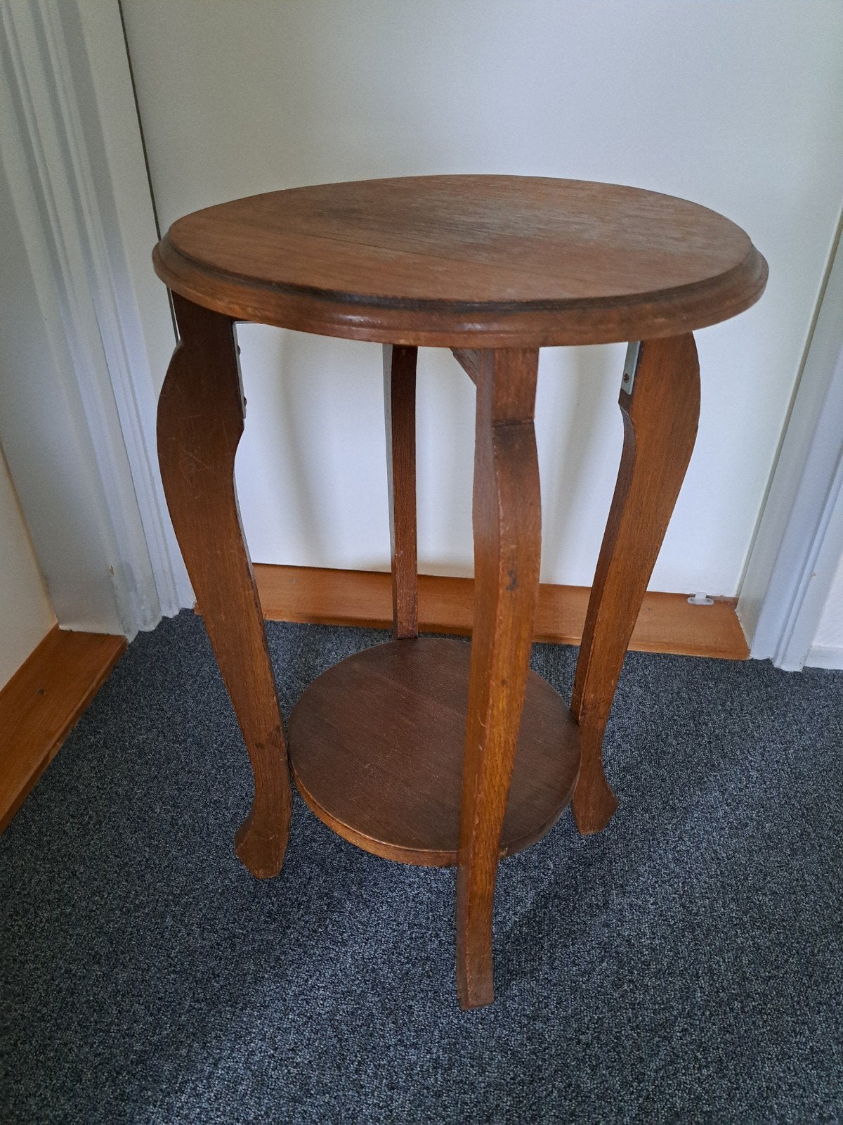 vintage donker eiken planten tafel, Antiek en Kunst, Antiek | Meubels | Tafels, Ophalen