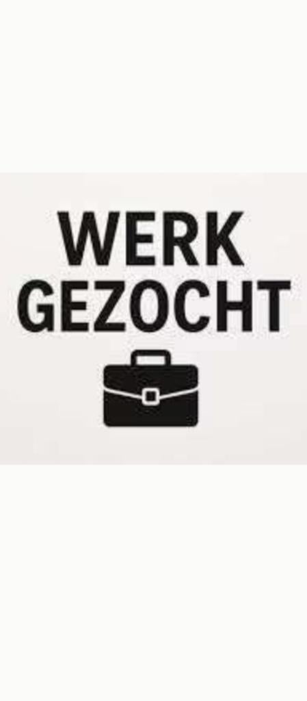 Man zoekt werk ,bijverdienste, 33 - 40 uur, Overige vormen