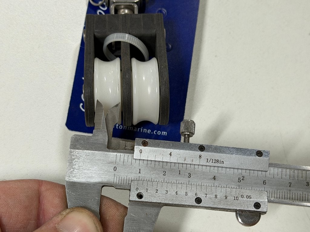 Barton 2 schijfsblok 29 mm tot 8 mm lijn gelagerd NIEUW, Ophalen of Verzenden, Nieuw, Lijn of Blok