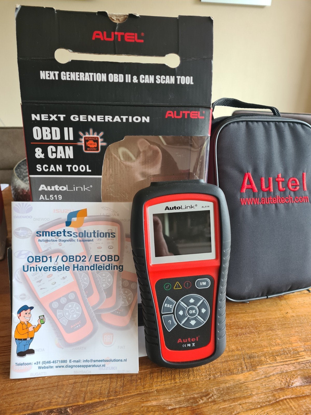 Autel AutoLink AL519 OBD2 & CAN Scan Tool, Auto diversen, Ophalen of Verzenden, Zo goed als nieuw