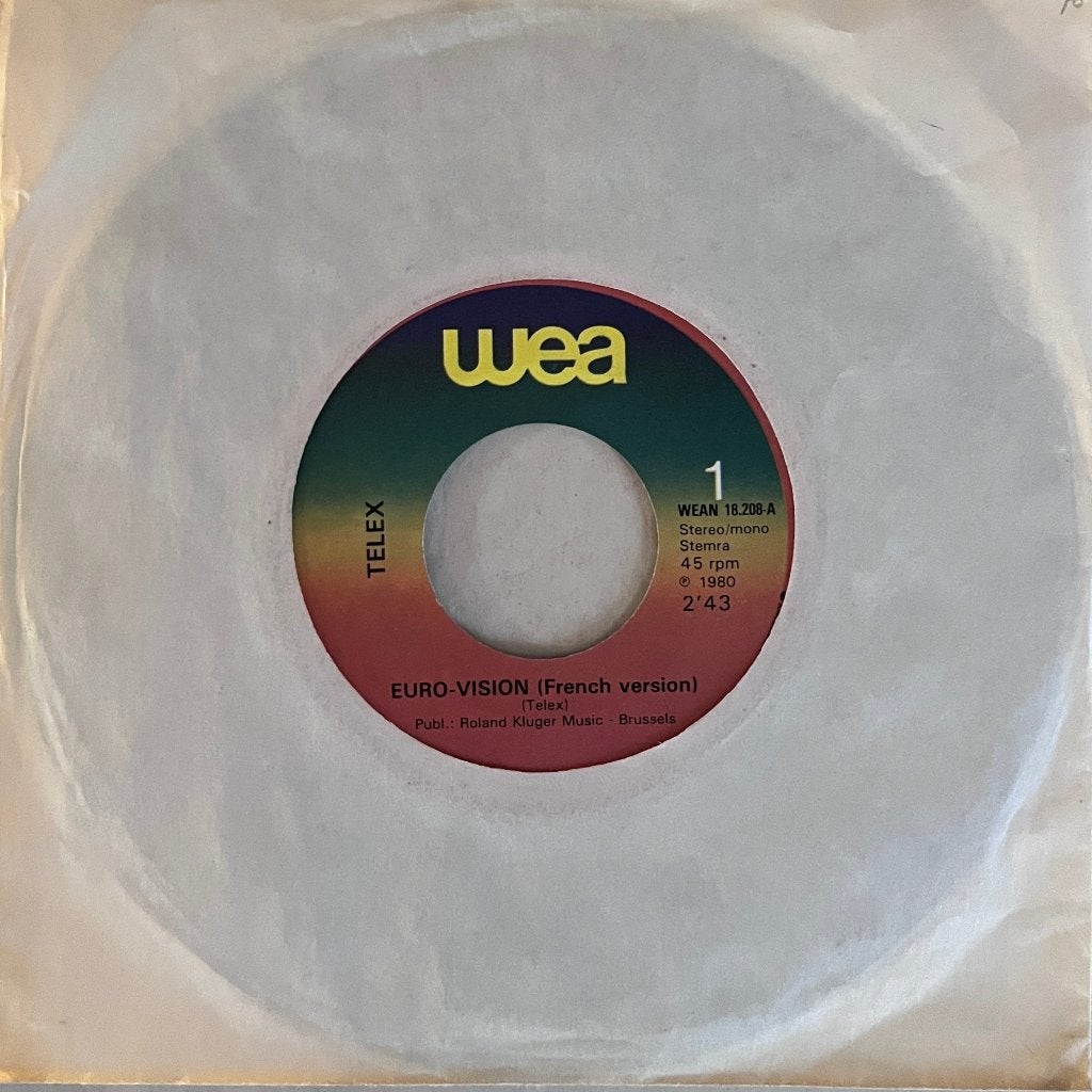 Telex - Euro-vision (French & English version), Cd's en Dvd's, Vinyl Singles, Gebruikt, 7 inch, Ophalen of Verzenden, Pop