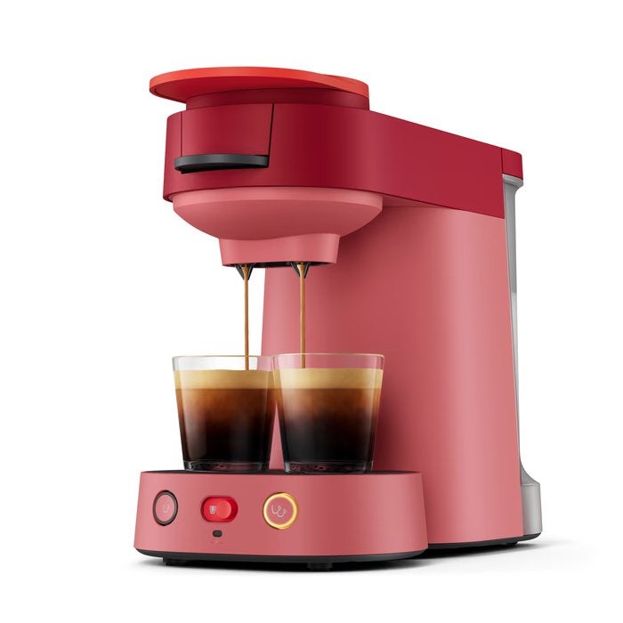 Bijna nieuwe Senseo Vibe rood, Ophalen, Koffiemachine, Zo goed als nieuw, 2 tot 4 kopjes