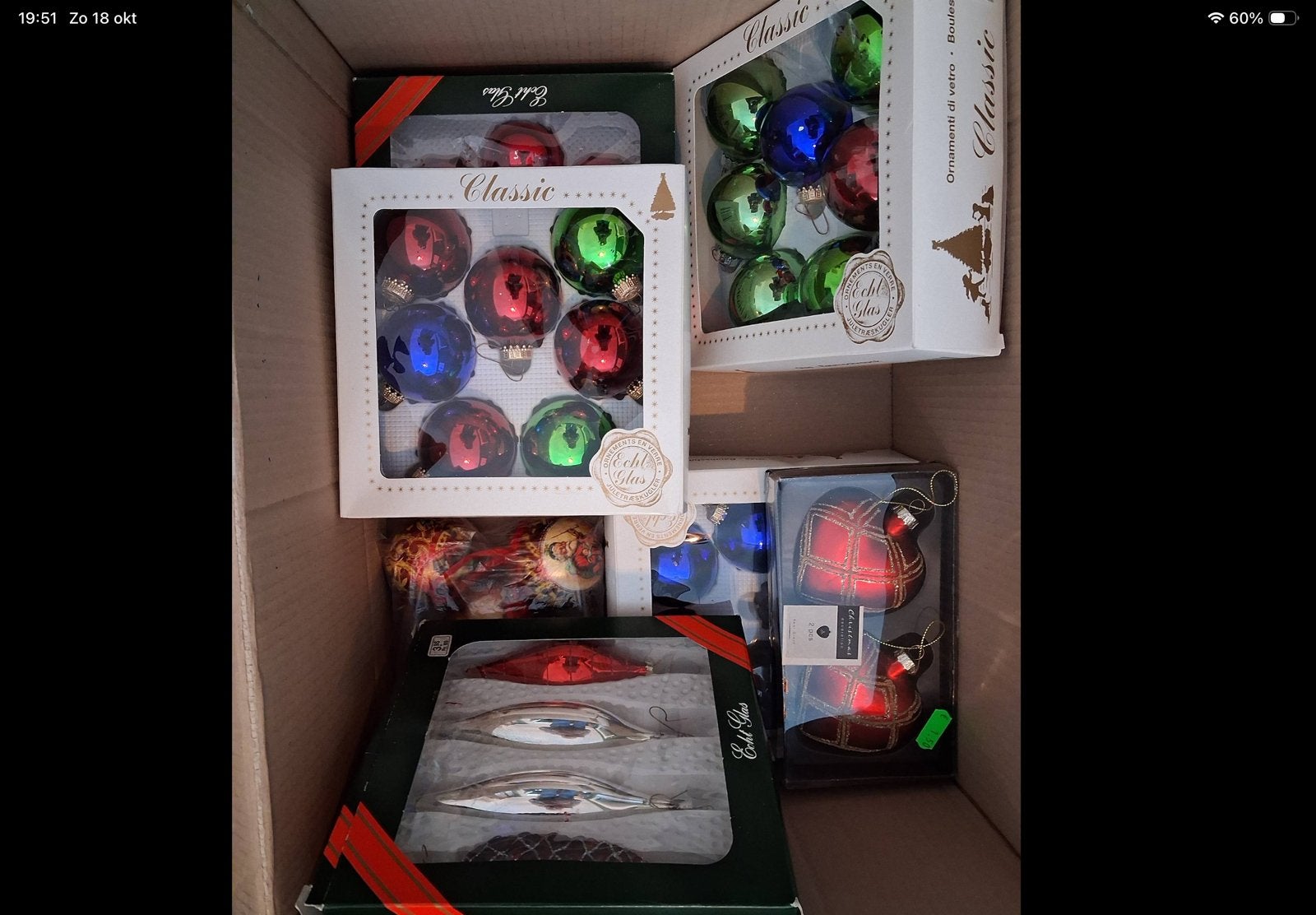 Kerstboom versiering meeste van glas., Diversen, Ophalen, Gebruikt