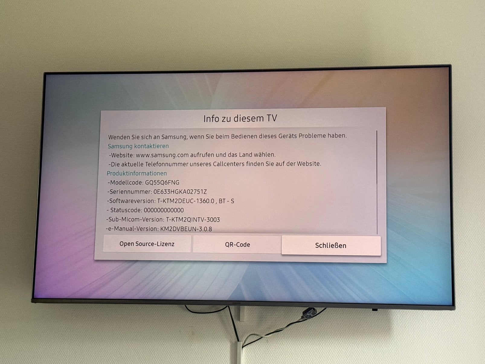 Samsung 55 inch QLED 4K Smart TV Q6FN + draaibare muurbeugel, Ophalen, Zo goed als nieuw, 100 cm of meer, Samsung