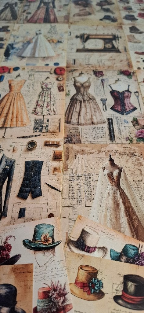 ansichtkaartenset: Het oude altelier, Fantasie, Onbekend, Nieuw, Meerkleurig