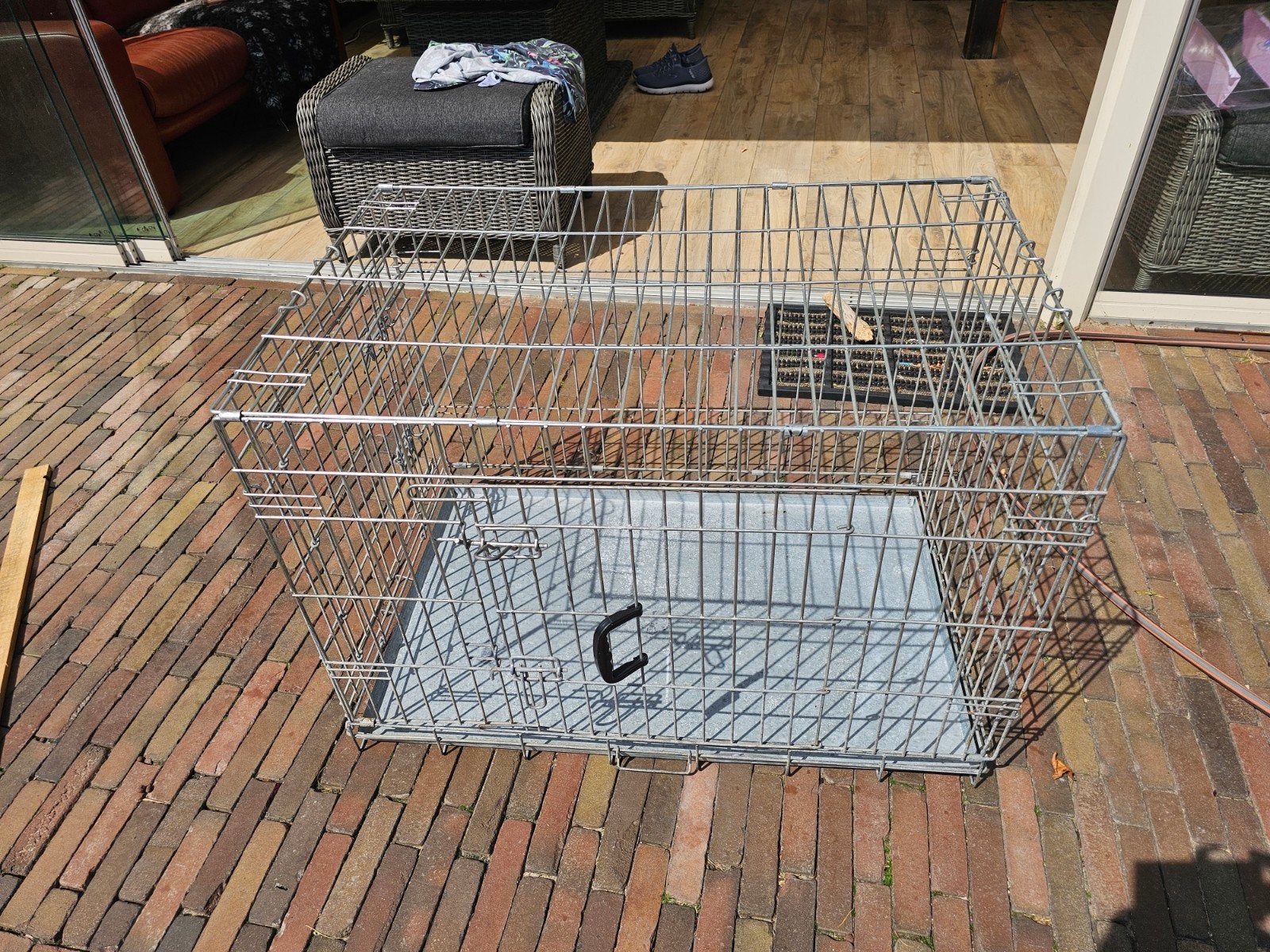 Zwaar uitgevoerde gegalvaniseerde hondenbench, Ophalen, Zo goed als nieuw
