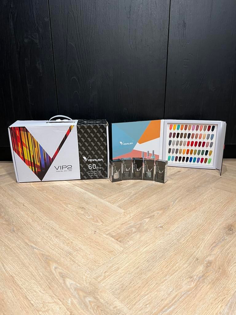 Venalisa VIP2 set 60 kleuren, Overige kleuren, Ophalen of Verzenden, Zo goed als nieuw, Handen en Nagels