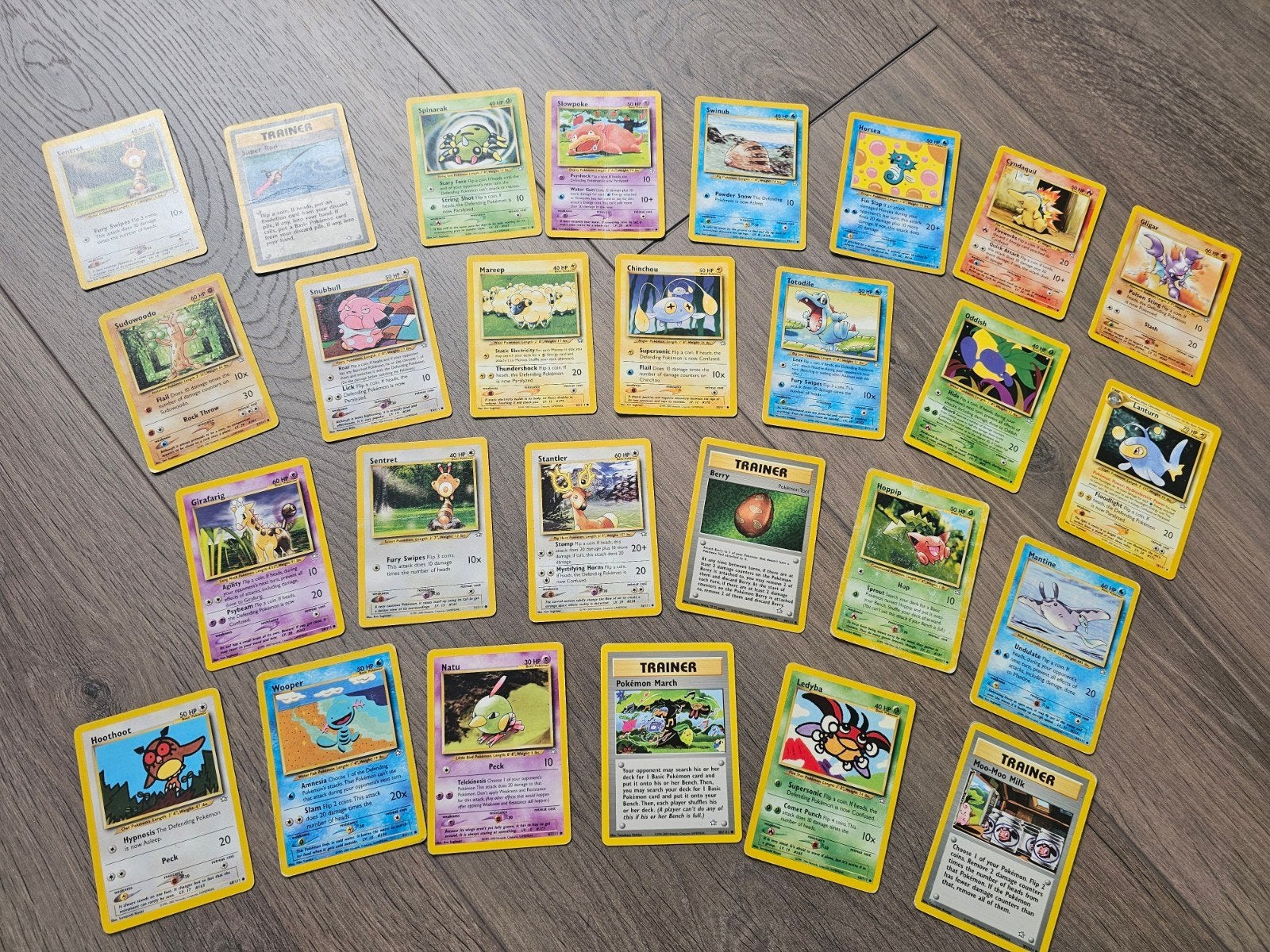 Leuk setje vintage pokemon kaarten, Ophalen of Verzenden, Zo goed als nieuw, Meerdere kaarten