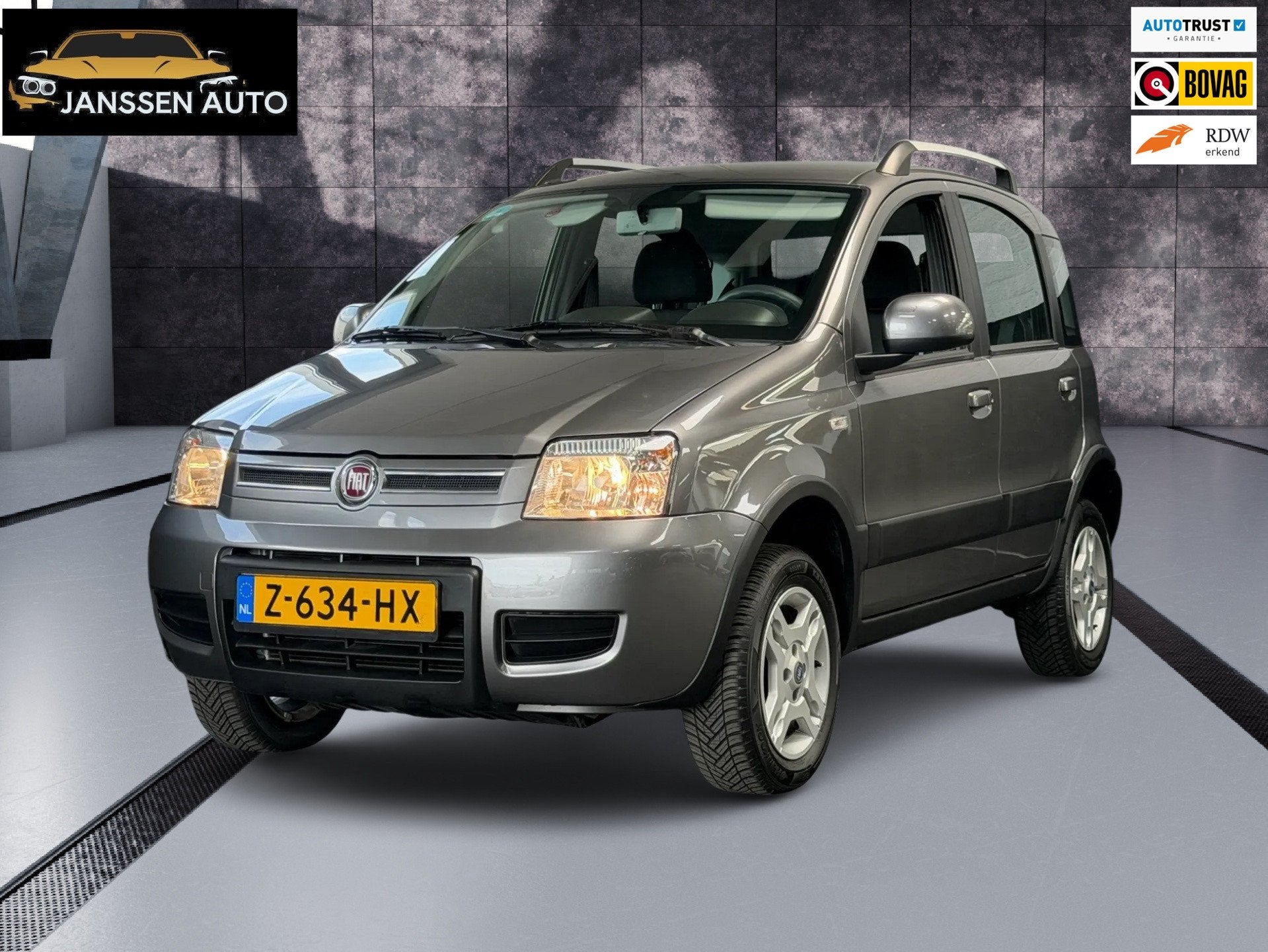 Fiat Panda 1.2 Emotion 4X4 | 4WD | Airco | nette auto | Zeld, Voorwielaandrijving, Euro 5, 1242 cc, Bedrijf