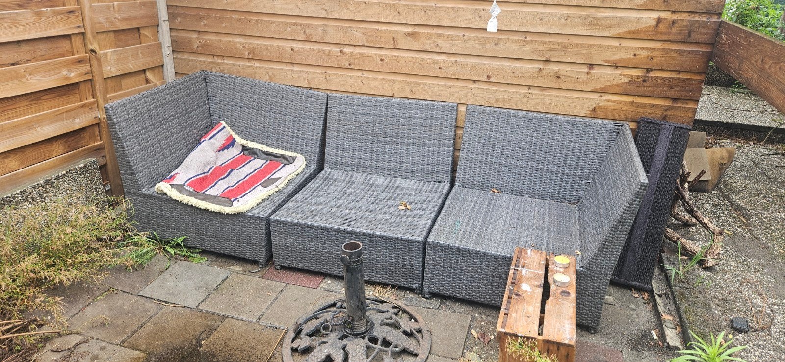 tuin bank, Ophalen, Gebruikt