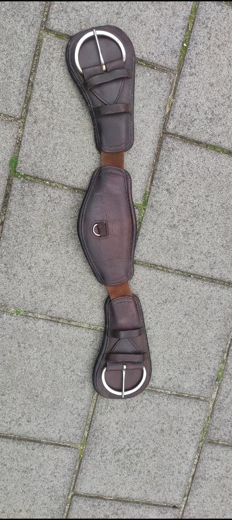 Edix leren western singel 75cm, Gebruikt, Bruin, Ophalen of Verzenden, Singel