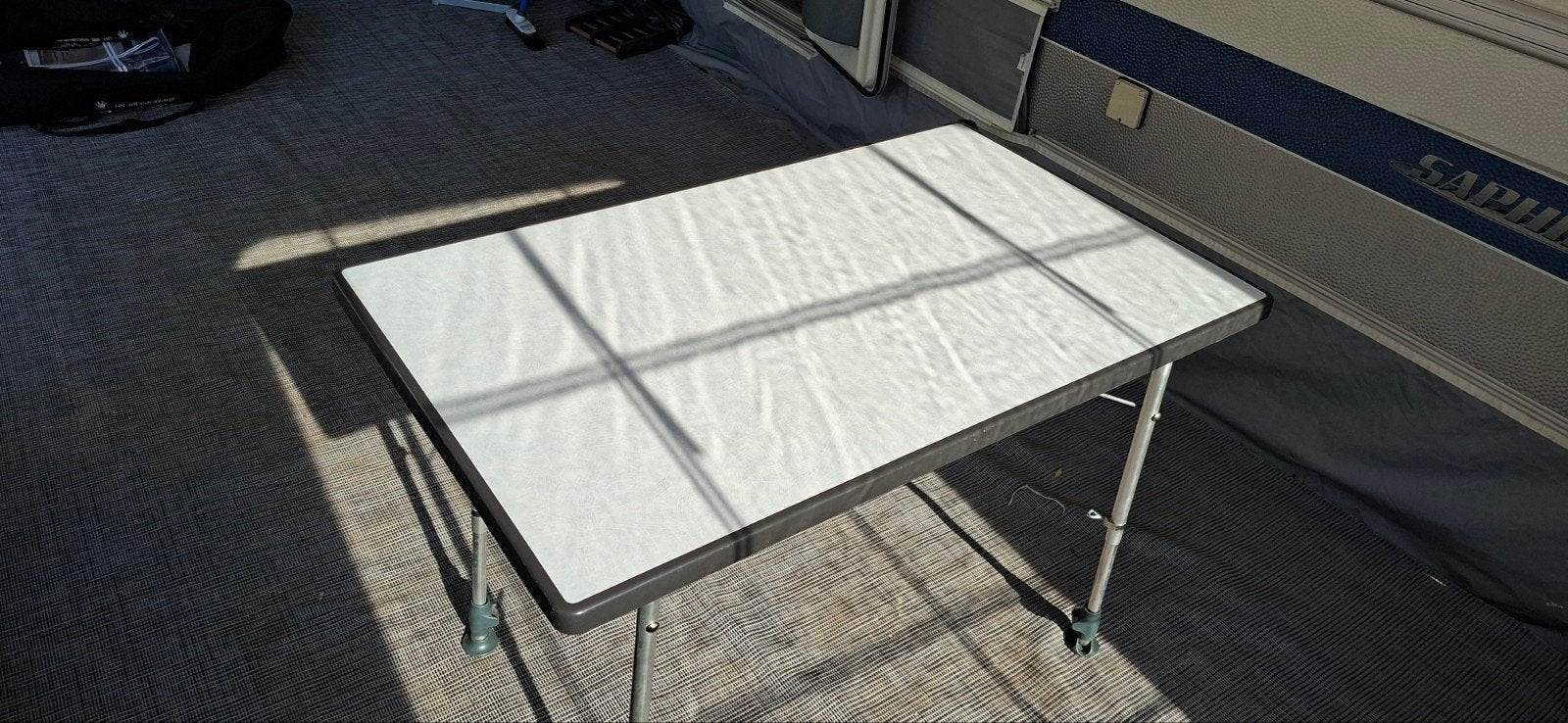 Dukdalf campingtafel 115x70 cm, Ophalen, Gebruikt, Campingtafel