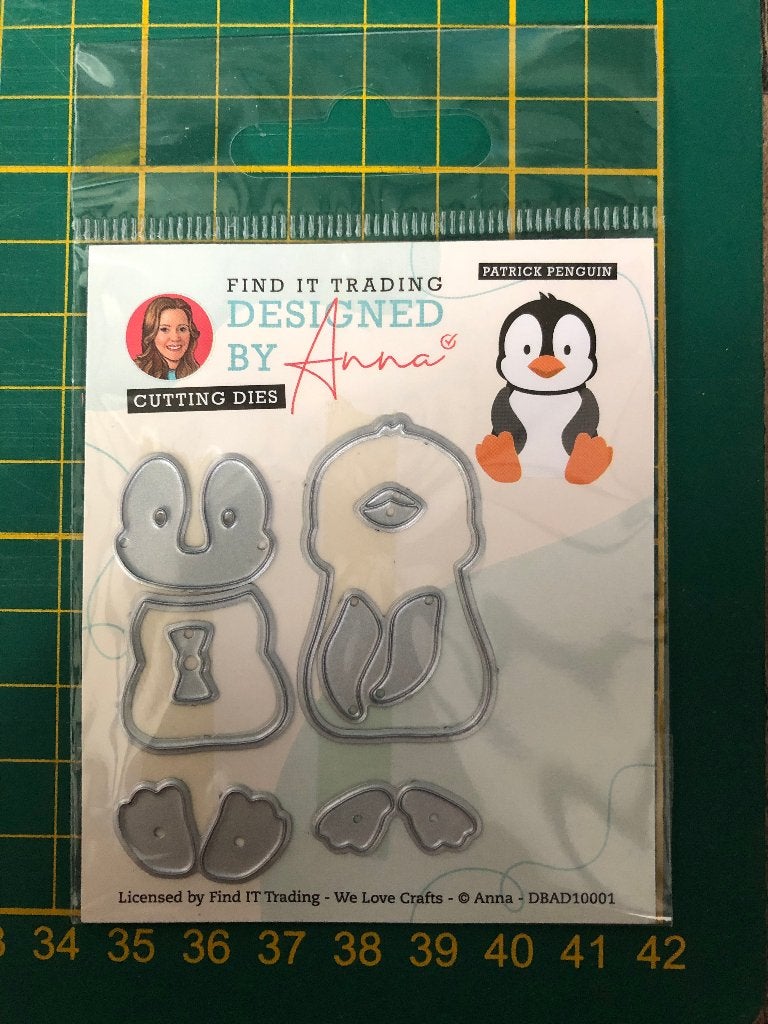 Patrick Pinguin | snijmal | Designed by Anna, Hobby en Vrije tijd, Scrapbooking, Ophalen of Verzenden, Nieuw, Frame of Mal, Overige merken