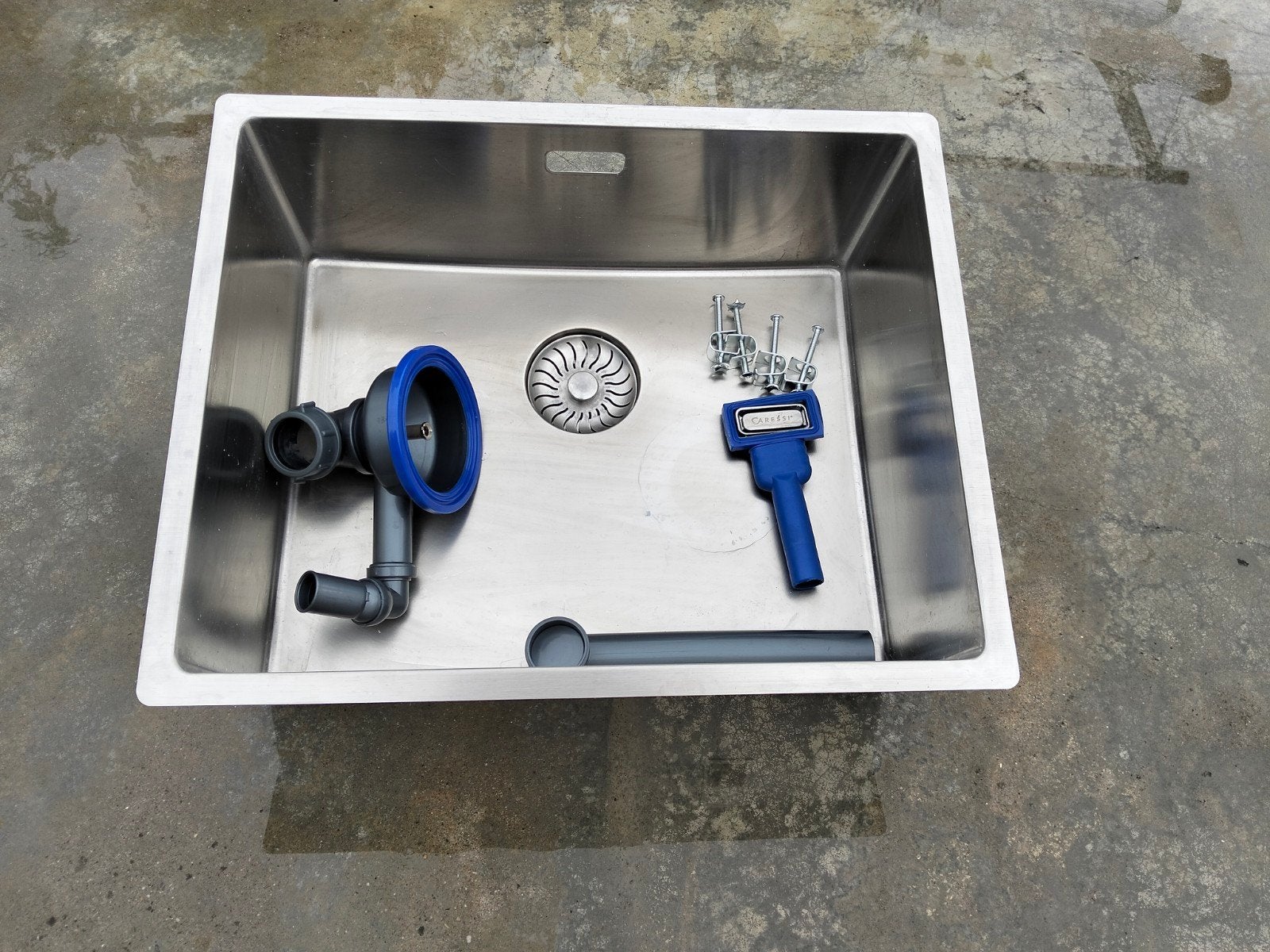 Caressi 50 x 40 CAPP50R10 RVS spoelbak met afvoer, Overige typen, Ophalen of Verzenden, Metaal, Overige merken
