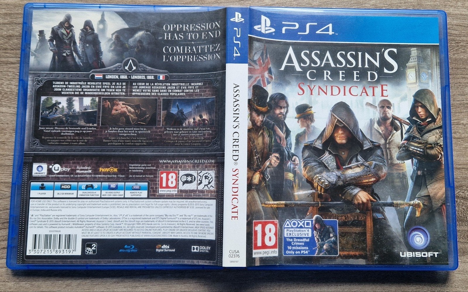 Assassin's Creed Syndicate PS4 - Zo goed als nieuw, Avontuur en Actie, Vanaf 18 jaar, 1 speler, Ophalen of Verzenden