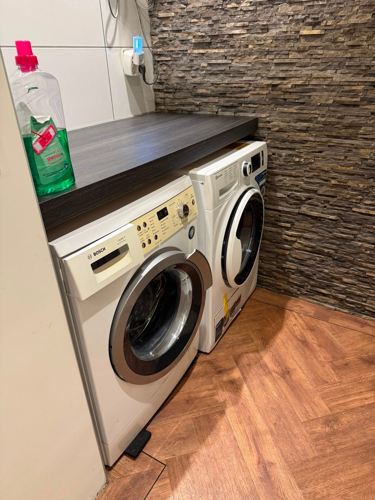Bosch Logixx 8 Wasmachine - Aquastar 1400, Ophalen, Gebruikt, Voorlader, Kort programma