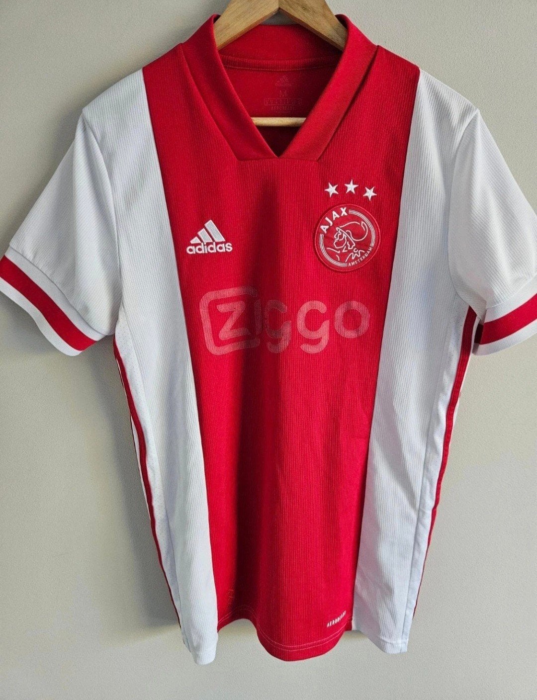 Ajax Thuisshirt 2020/2021 Maat M, Zo goed als nieuw, Adidas, Voetbal, Rood