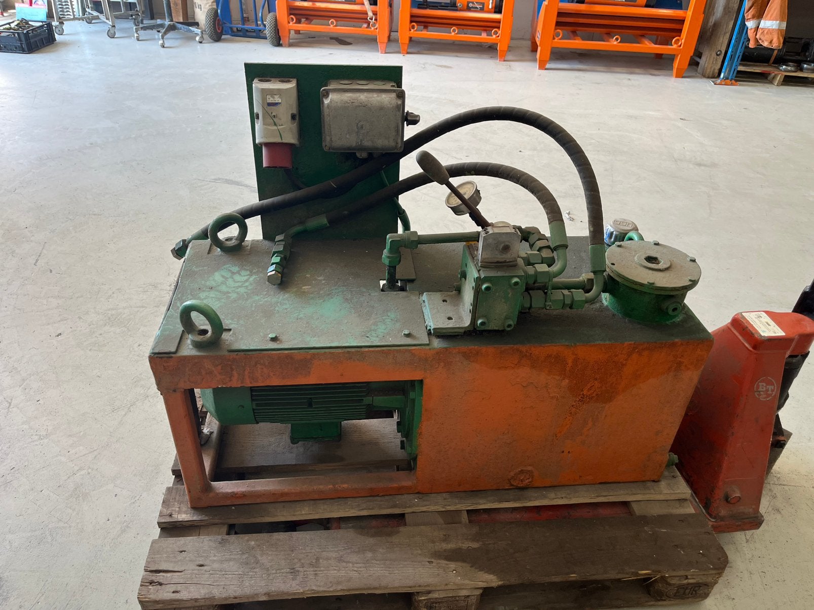 Hydraulische pompen hydrauliek aggregaat., Ophalen, Zo goed als nieuw