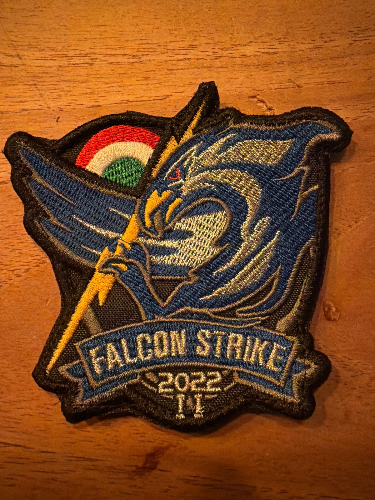 322SQN Falcon Strike 2022 Patch - Militaire Embleem, Ophalen of Verzenden, Luchtmacht, Nederland, Embleem of Badge