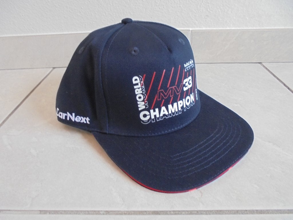 Max Verstappen World Champion 2021 pet cap Red Bull Racing, Ophalen of Verzenden, Nieuw, Formule 1