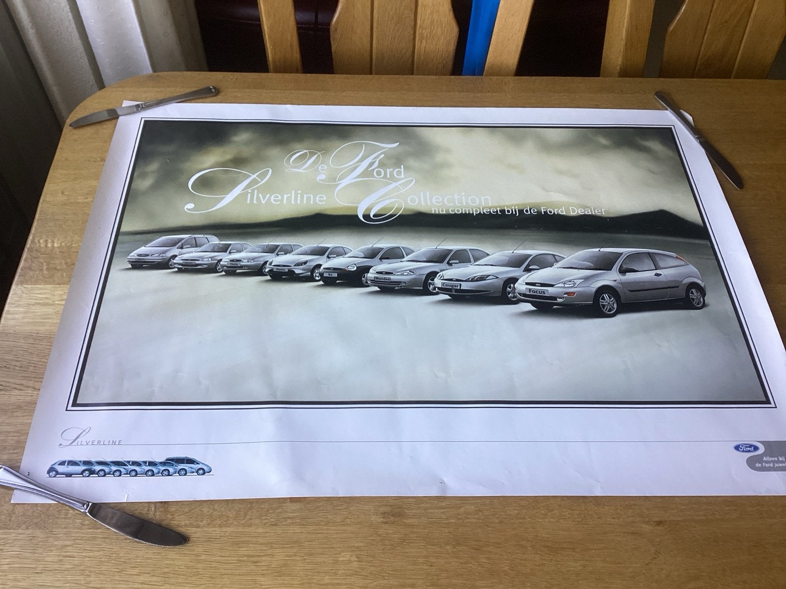 Ford Silverline Collection Poster - 84x60 cm, Ophalen of Verzenden