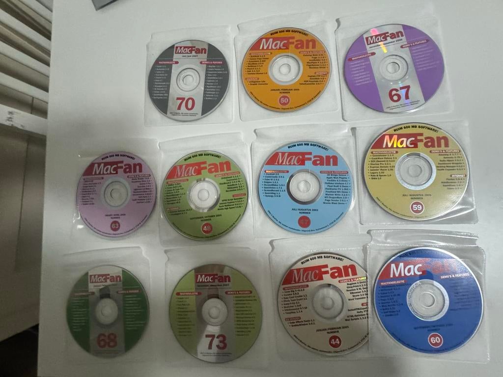 MacFan CD-ROM Software Collectie (20+ stuks), Computers en Software, Besturingssoftware, Ophalen of Verzenden, Gebruikt, MacOS