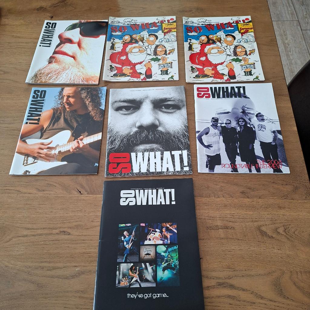 Metallica So What Fanclub Magazine Metclub 7x, Ophalen of Verzenden, Zo goed als nieuw, Boek, Tijdschrift of Artikel