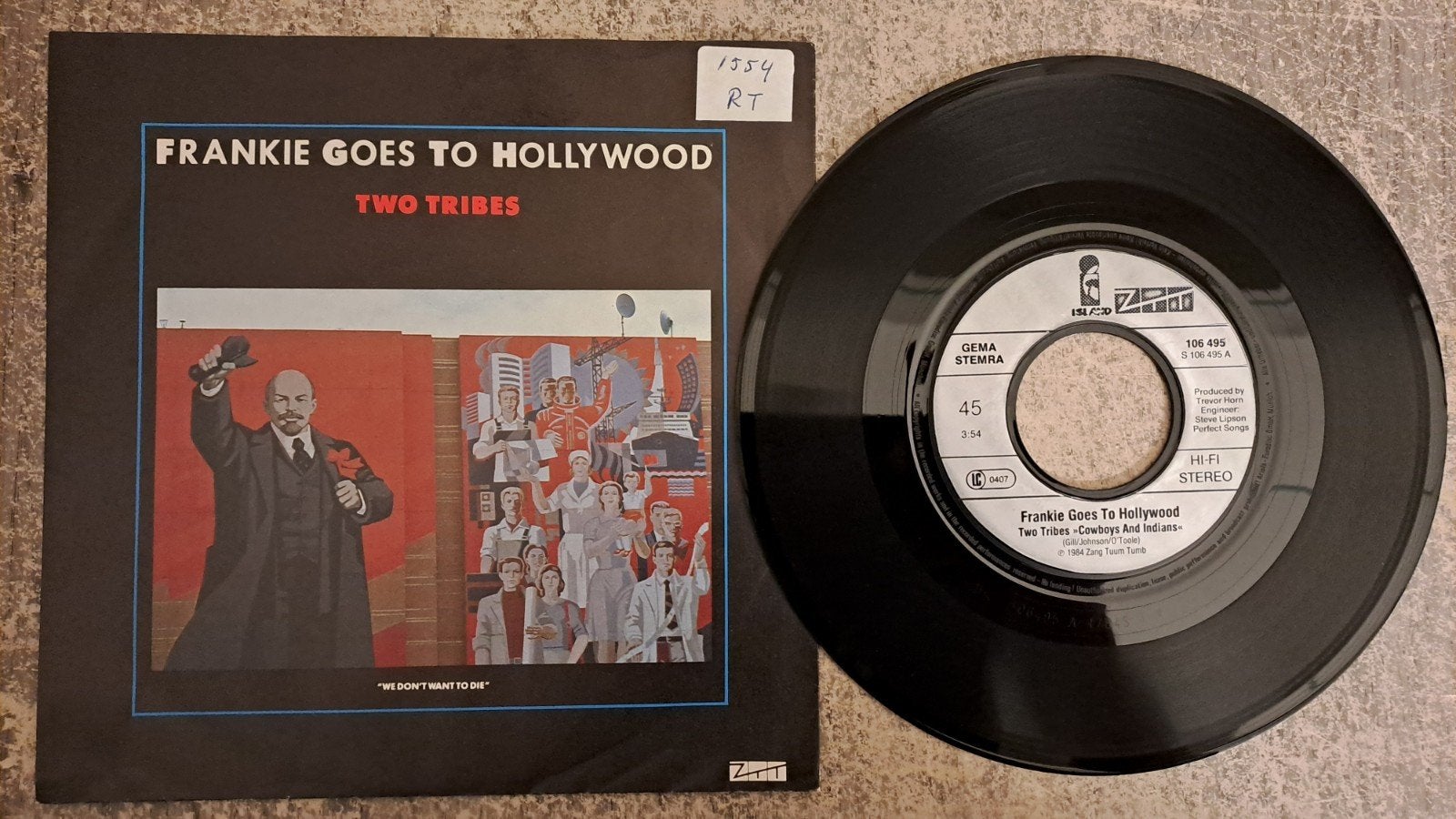 frankie goes to hollywood  - two tribes, Gebruikt, 7 inch, Pop, Fotohoes
