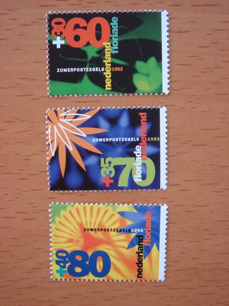 NVPH 1521, 1522 en 1523 Zomerzegels Floriade 1992 3x, Ophalen of Verzenden, Na 1940, Postfris