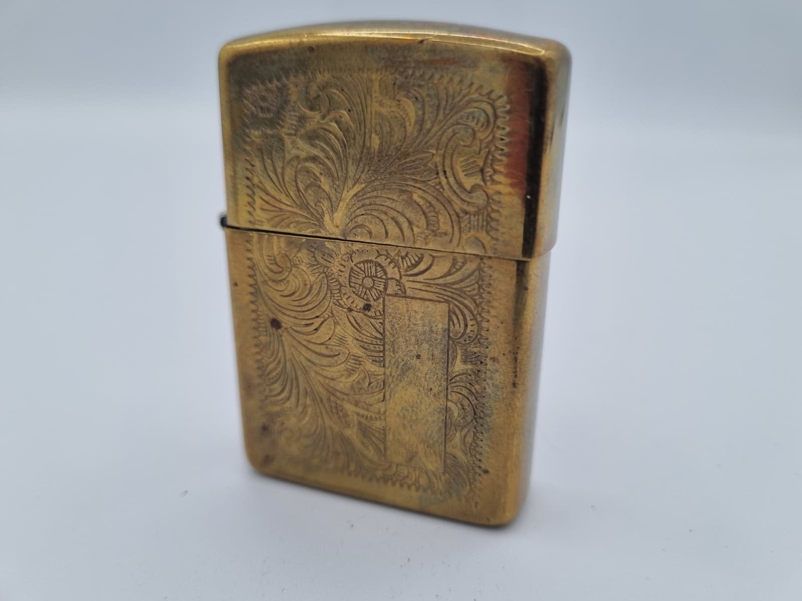 Zippo Venetian Brass 1991 Aansteker, Verzenden, Gebruikt, Aansteker